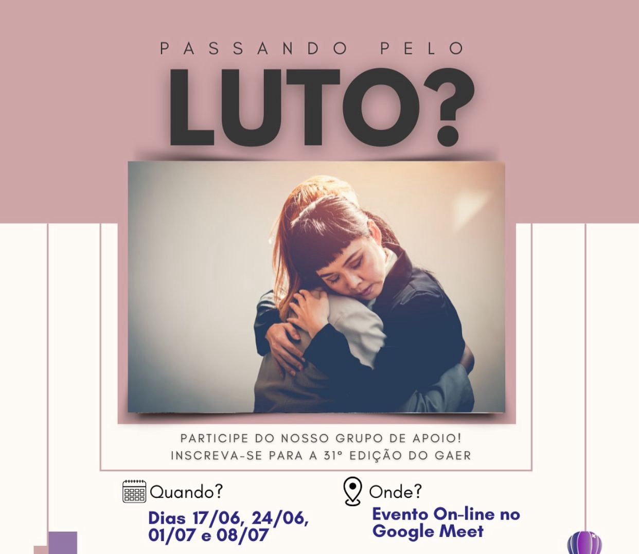 Recomeçar é possível: Instituto Revoar abre nova turma do grupo de apoio ao luto