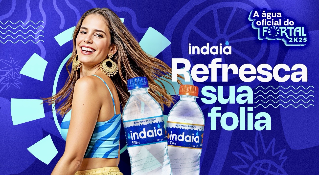 Indaiá é a água oficial do Fortal 2025 e leva ainda mais alegria e energia para os foliões