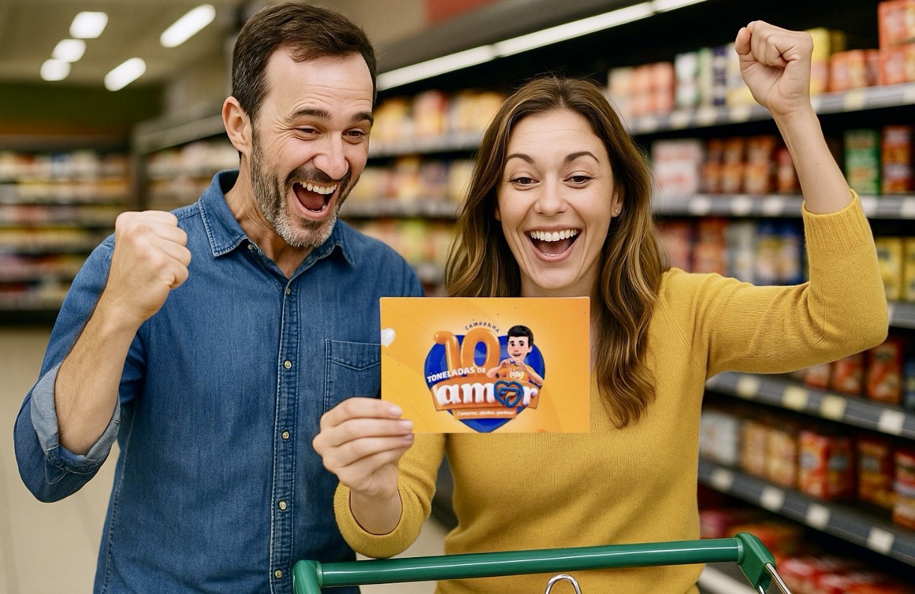 Supermercado de Fortaleza presenteia um ano de compras para ganhador de sorteio