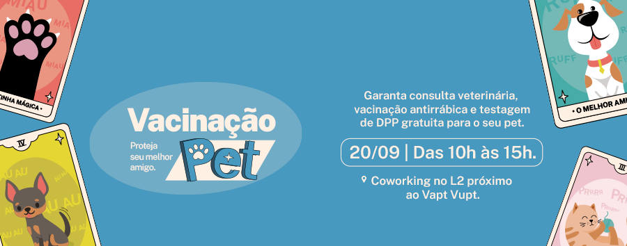 Ação pet no Shopping Parangaba oferece vacinação, orientação e testagem de DPP