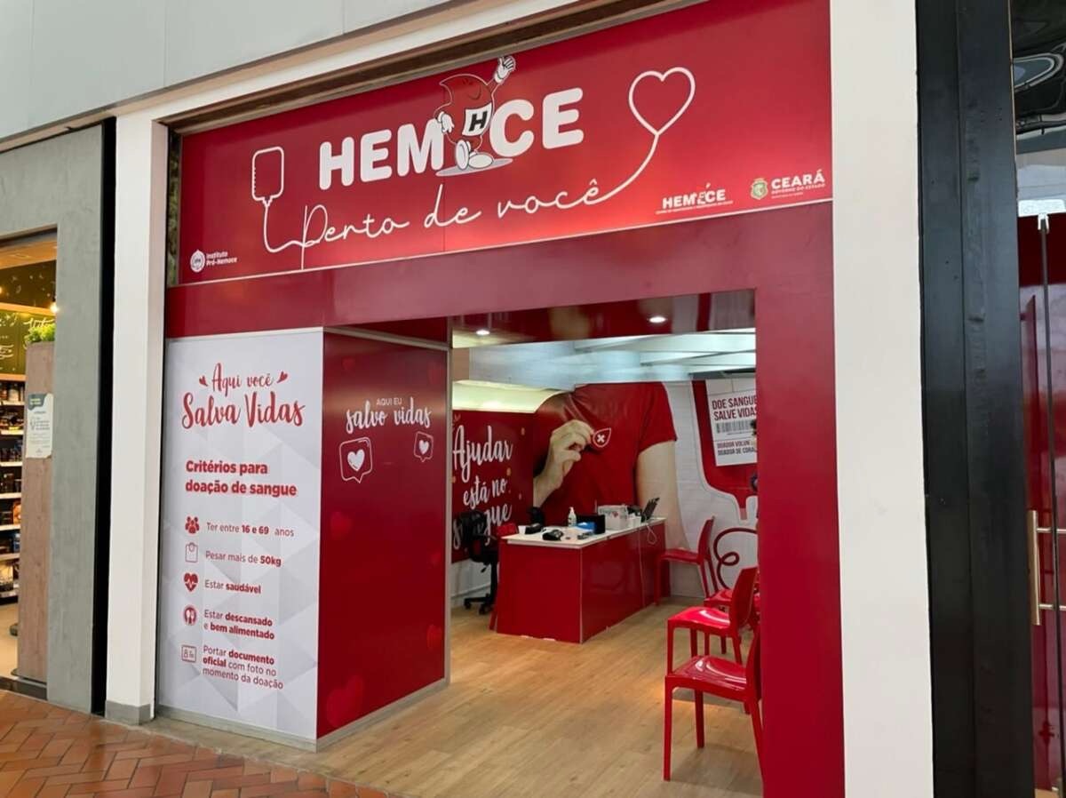 Hemoce abre posto de coleta temporário no Shopping Iguatemi Bosque nesta quinta-feira (11)