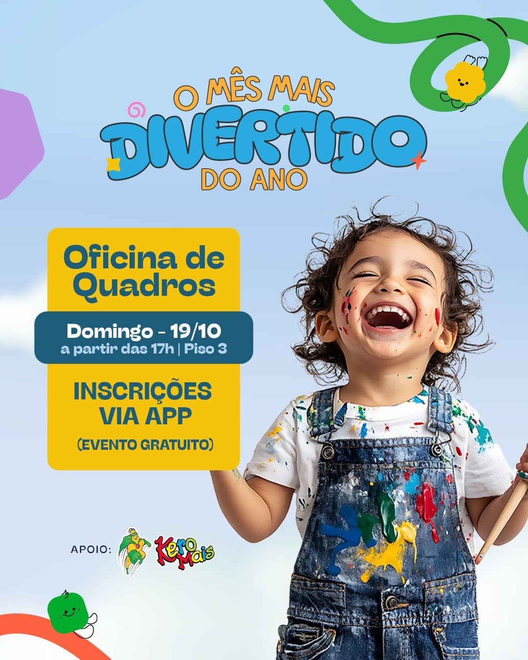 North Shopping Maracanaú promove ação de saúde e oficina infantil no Mês das Crianças