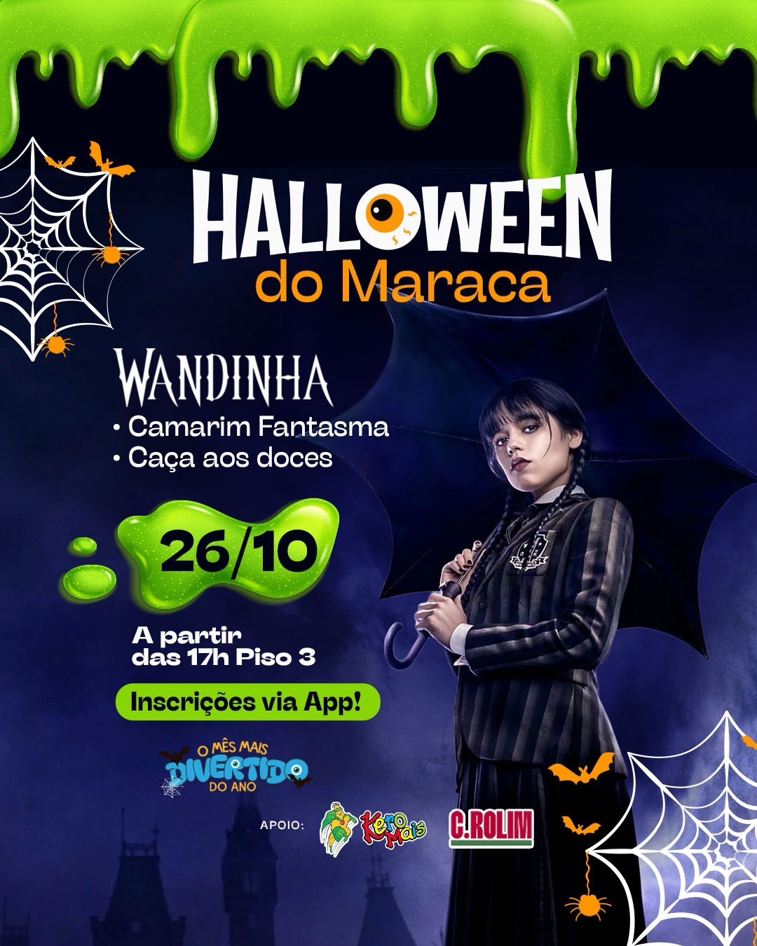 Halloween do Maraca promete diversão assustadoramente divertida no North Shopping Maracanaú