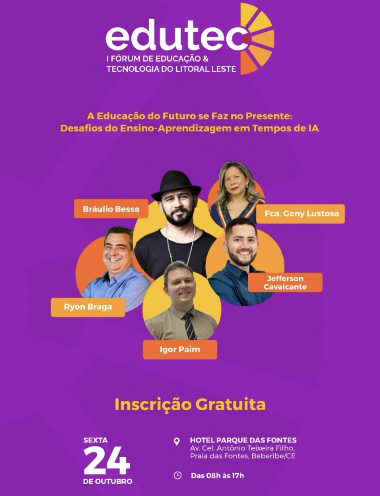 LITORAL LESTE CEARENSE SEDIA FÓRUM QUE VAI DEFINIR OS RUMOS DA EDUCAÇÃO NA ERA DA INTELIGÊNCIA ARTIFICIAL