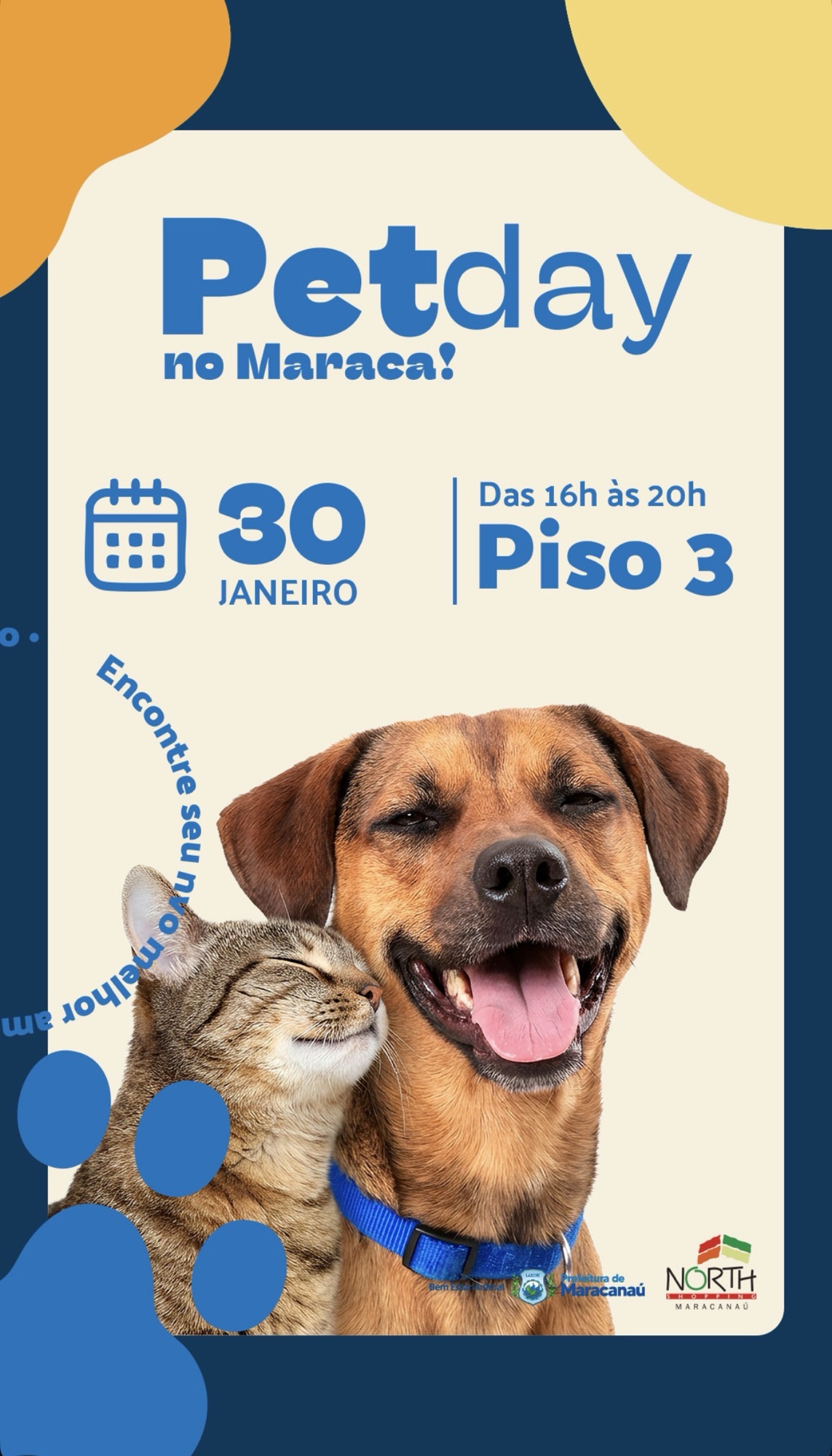 North Shopping Maracanaú promove Pet Day com adoção responsável de cães e gatos