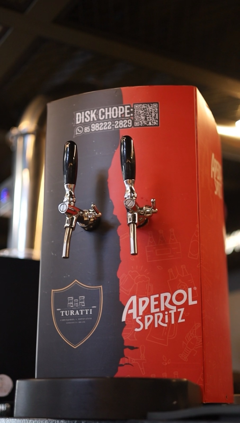 Turatti lança chopeira dupla com chope artesanal e Aperol Spritz para eventos em Fortaleza