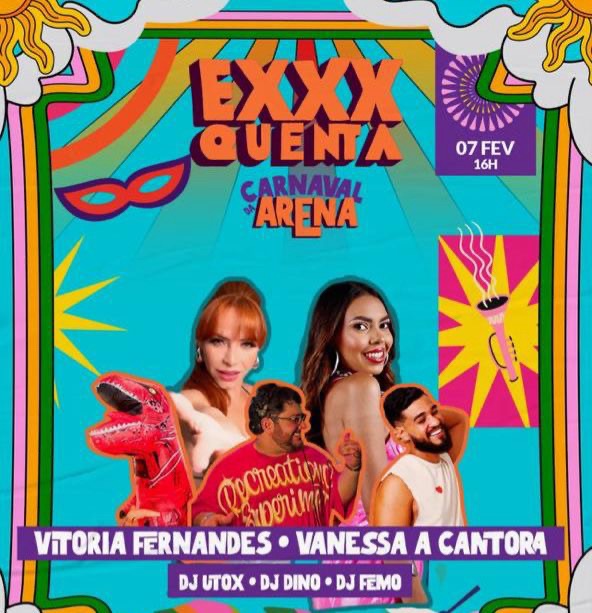 Vitória Fernandez é destaque na programação do “EXXXquenta – Carnaval da Arena”, que abre o pré-carnaval em Fortaleza.
