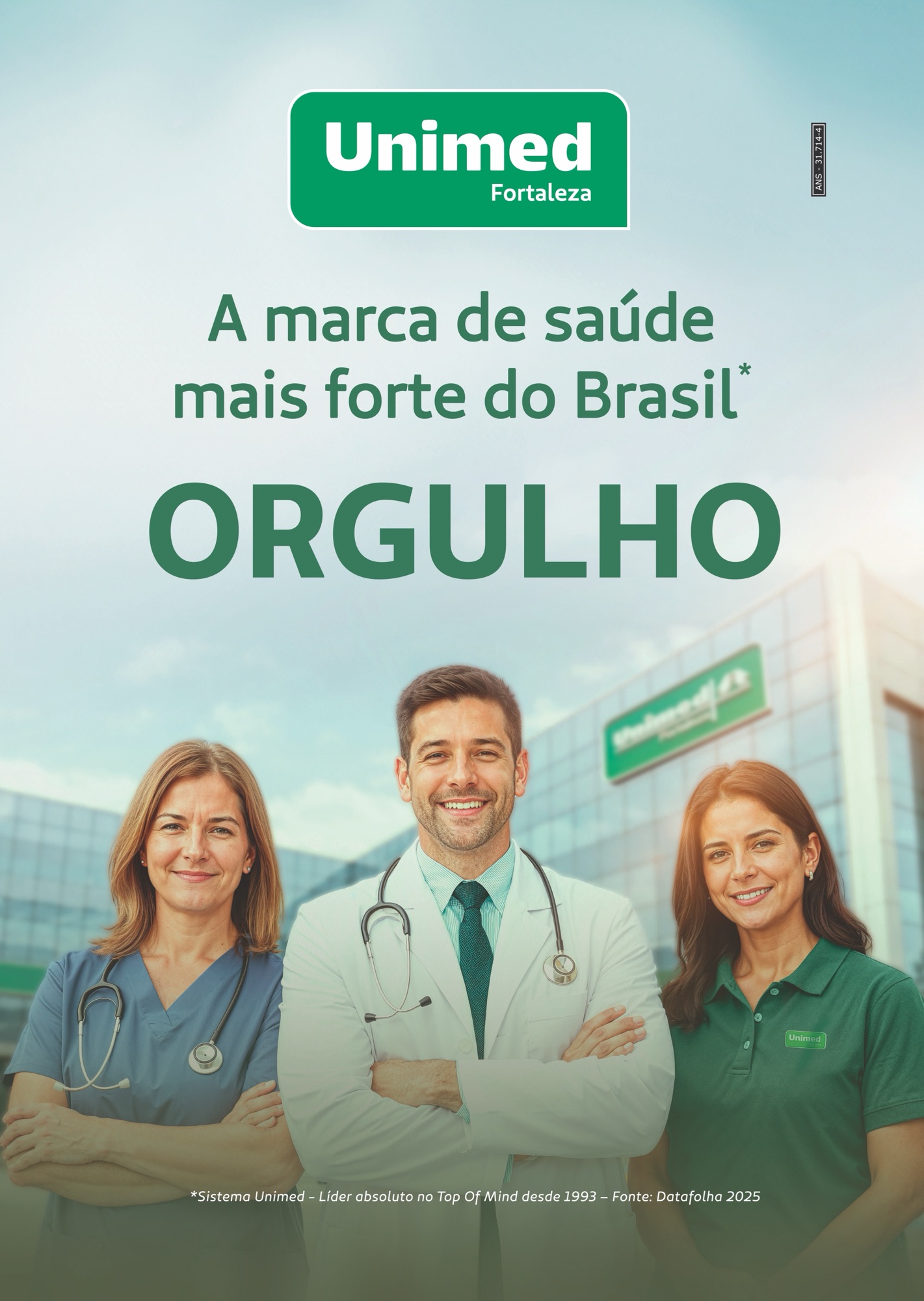 Unimed Fortaleza lança nova campanha institucional reforçando compromisso com cuidado, inovação e excelência