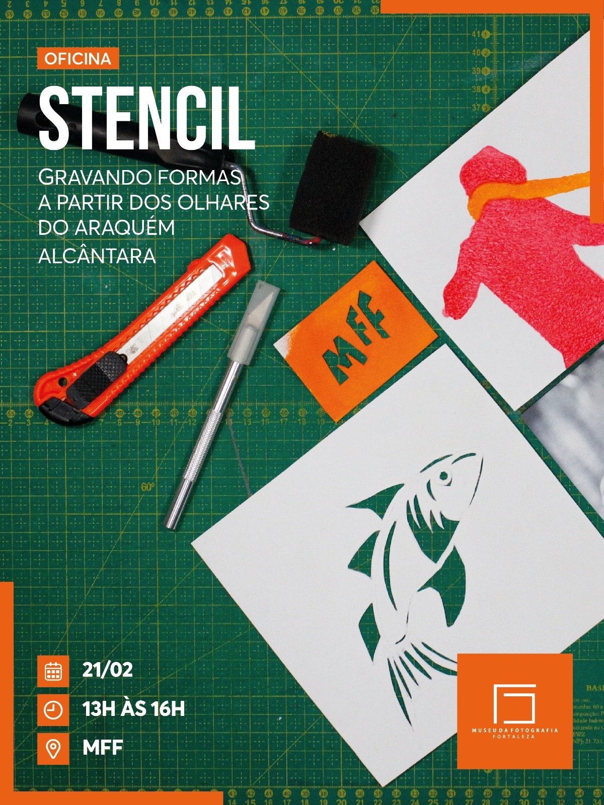 Museu da Fotografia Fortaleza promove oficina de stencil inspirada na obra de Araquém Alcântara