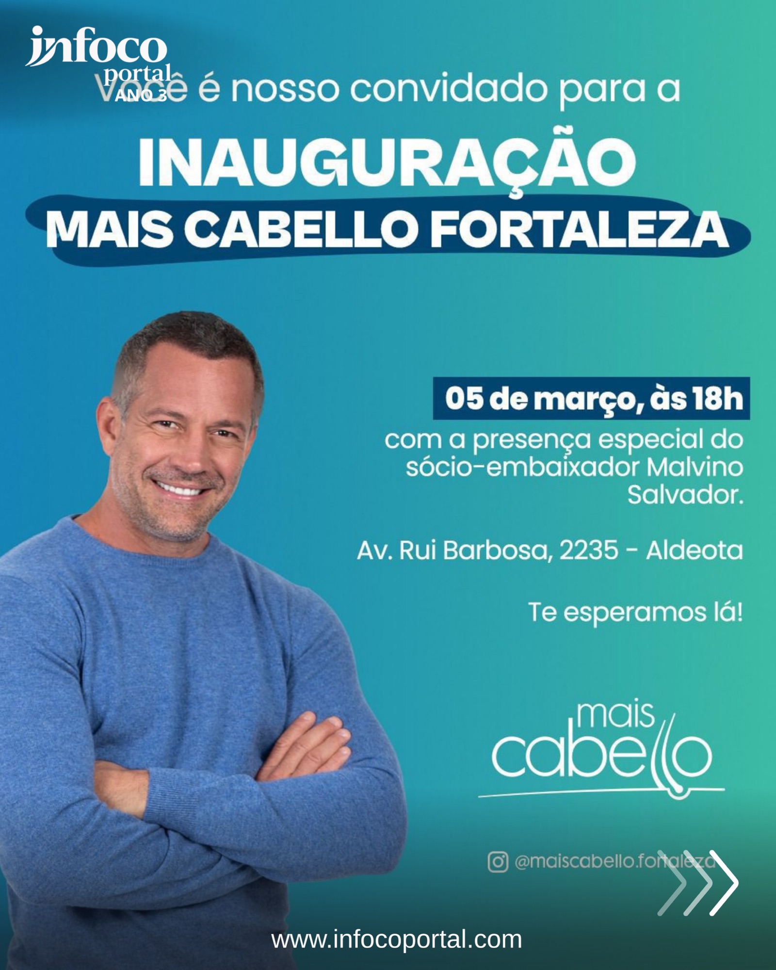 Mais Cabello Fortaleza entra na reta final de obras, inicia agendamentos e inaugura no dia 5 de março com presença de Malvino Salvador