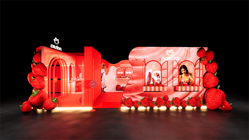 Natura promove experiência sensorial para apresentar a nova linha Tododia Morango e Baunilha Dourada em Fortaleza