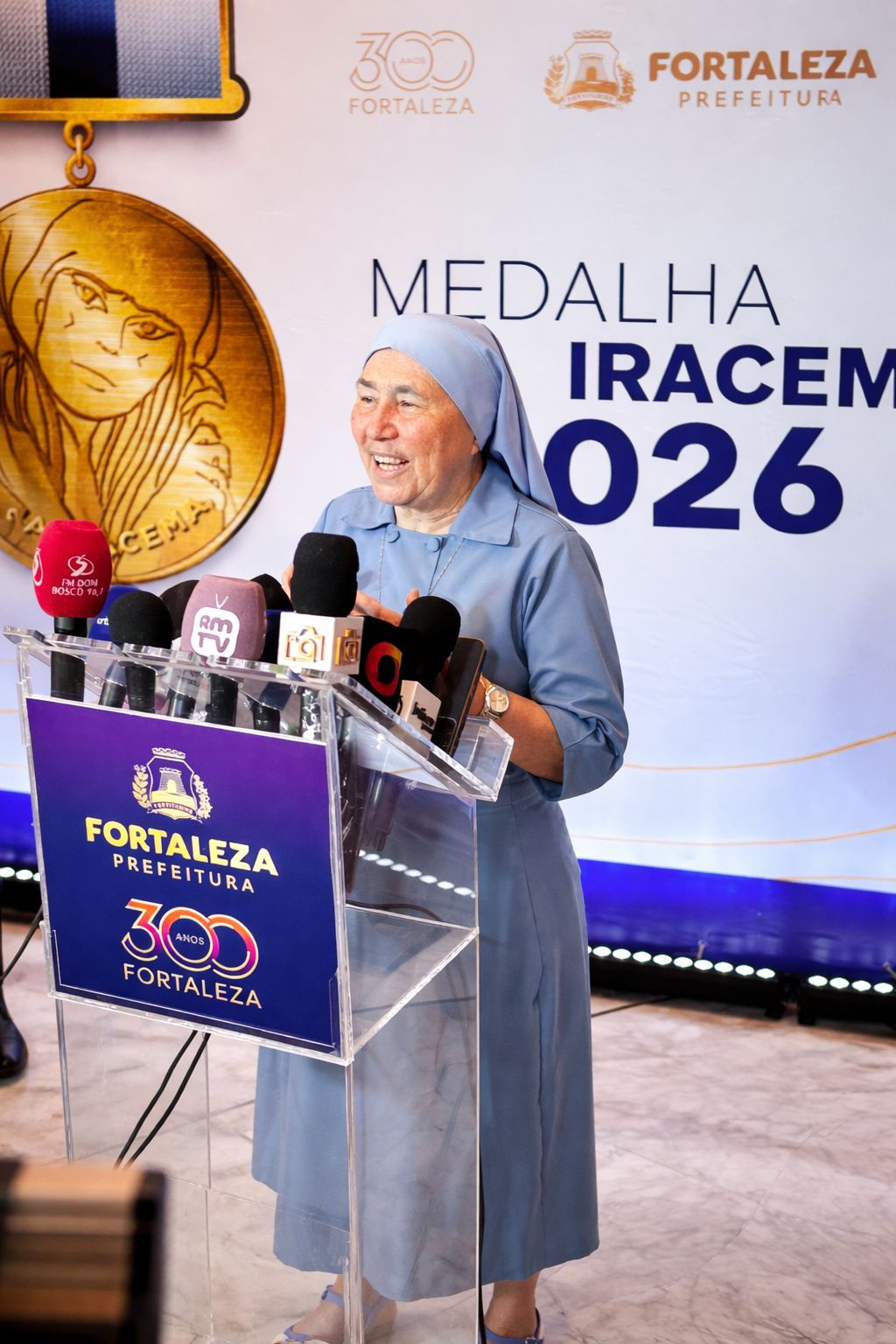 Irmã Maria da Conceição Dias de Albuquerque é homenageada nos 300 anos de Fortaleza por atuação social