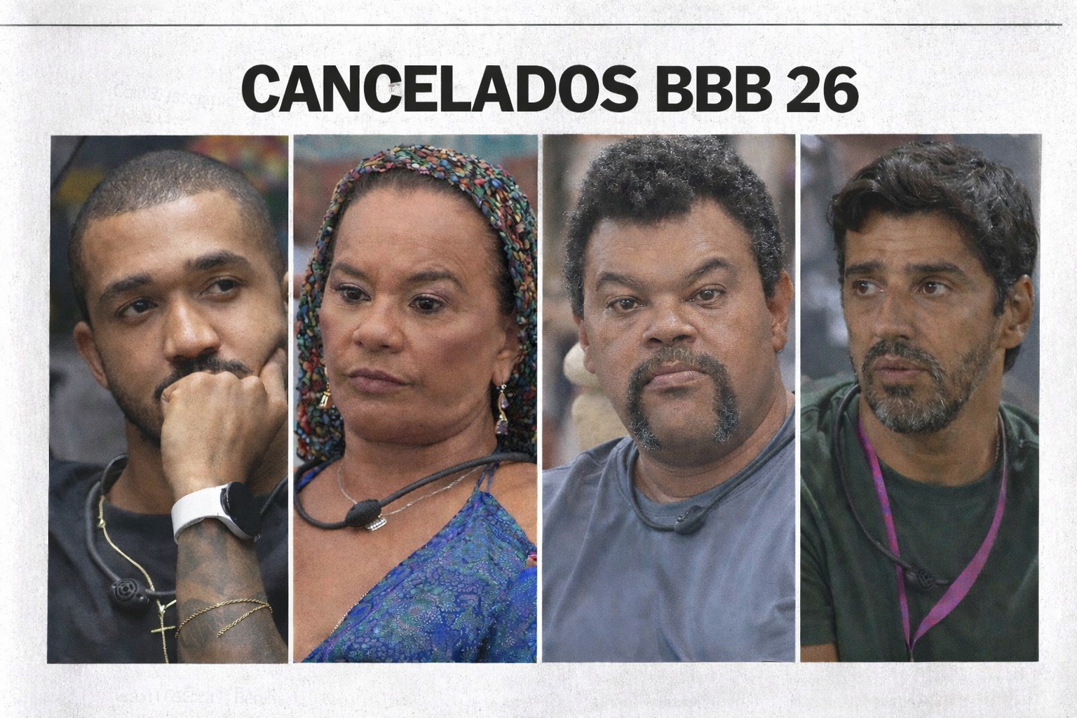 BBB 26!Os participantes mais cancelados da temporada e o motivo da rejeição