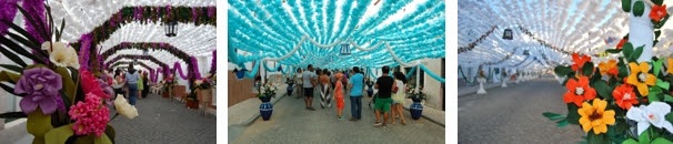 Festa popular no Alentejo transforma ruas em jardins suspensos