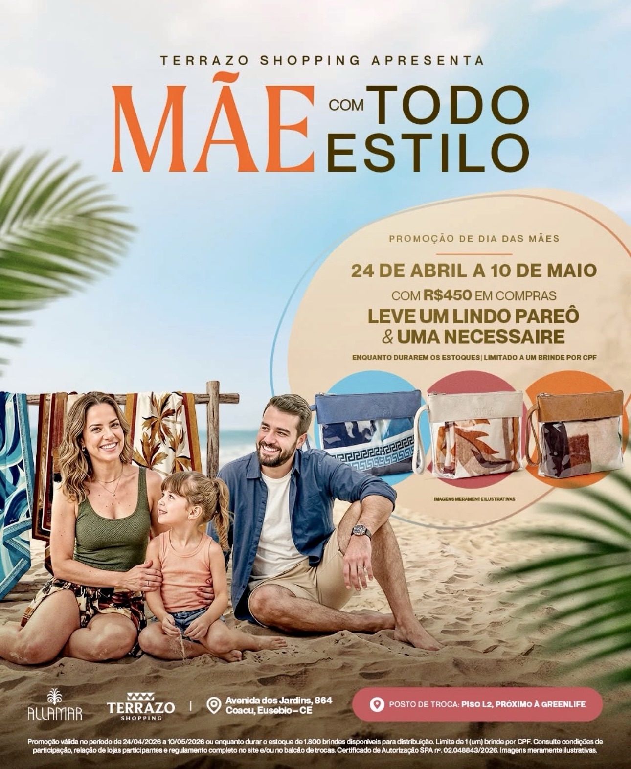 Terrazo Shopping aposta em brinde exclusivo e projeta crescimento expressivo no Dia das Mães